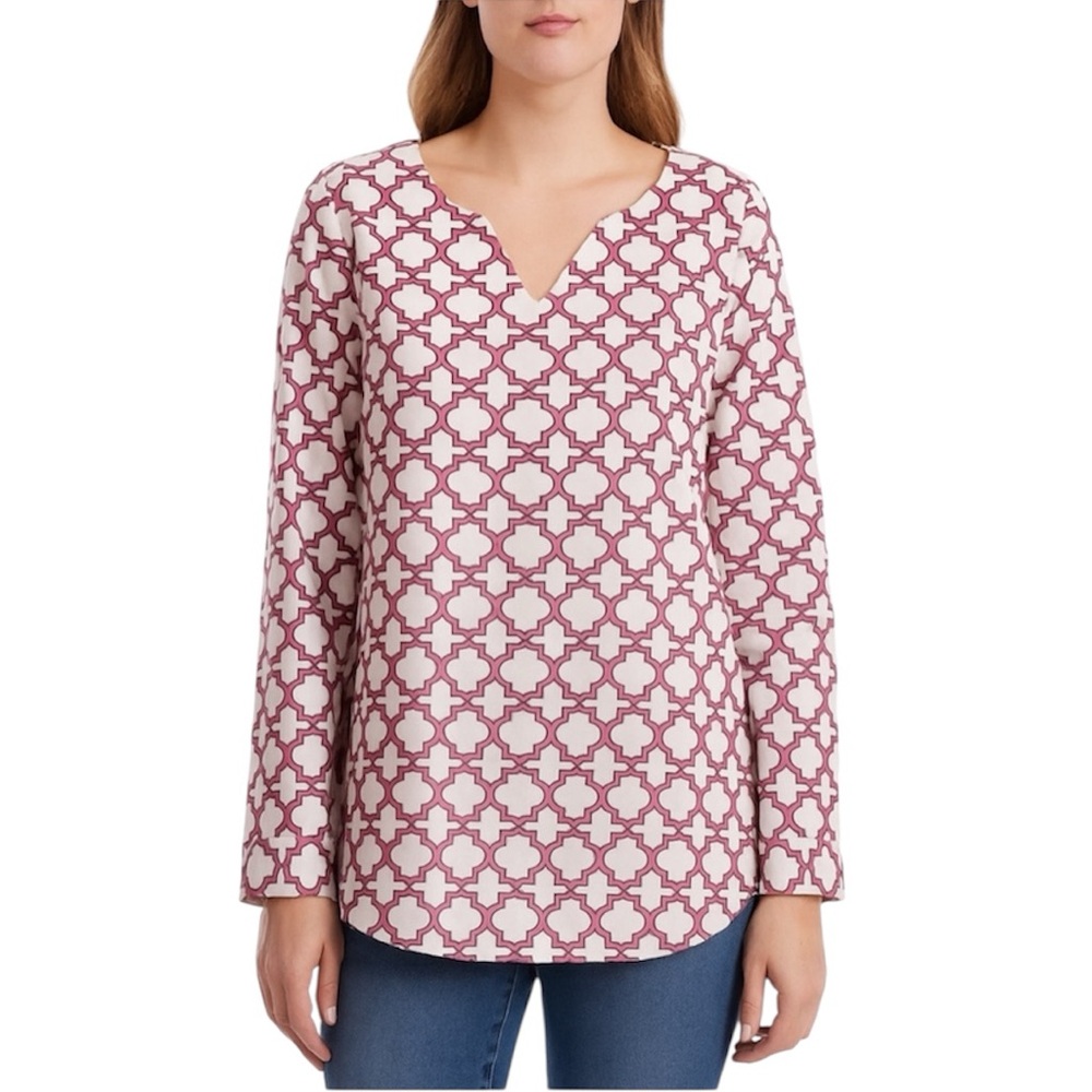 C Wonder NWOT pink & white blouse women’s 16